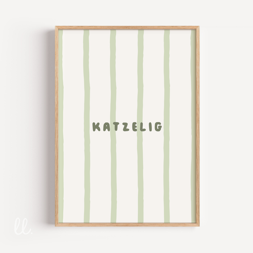 Katzelig Poster – Digitaler Download