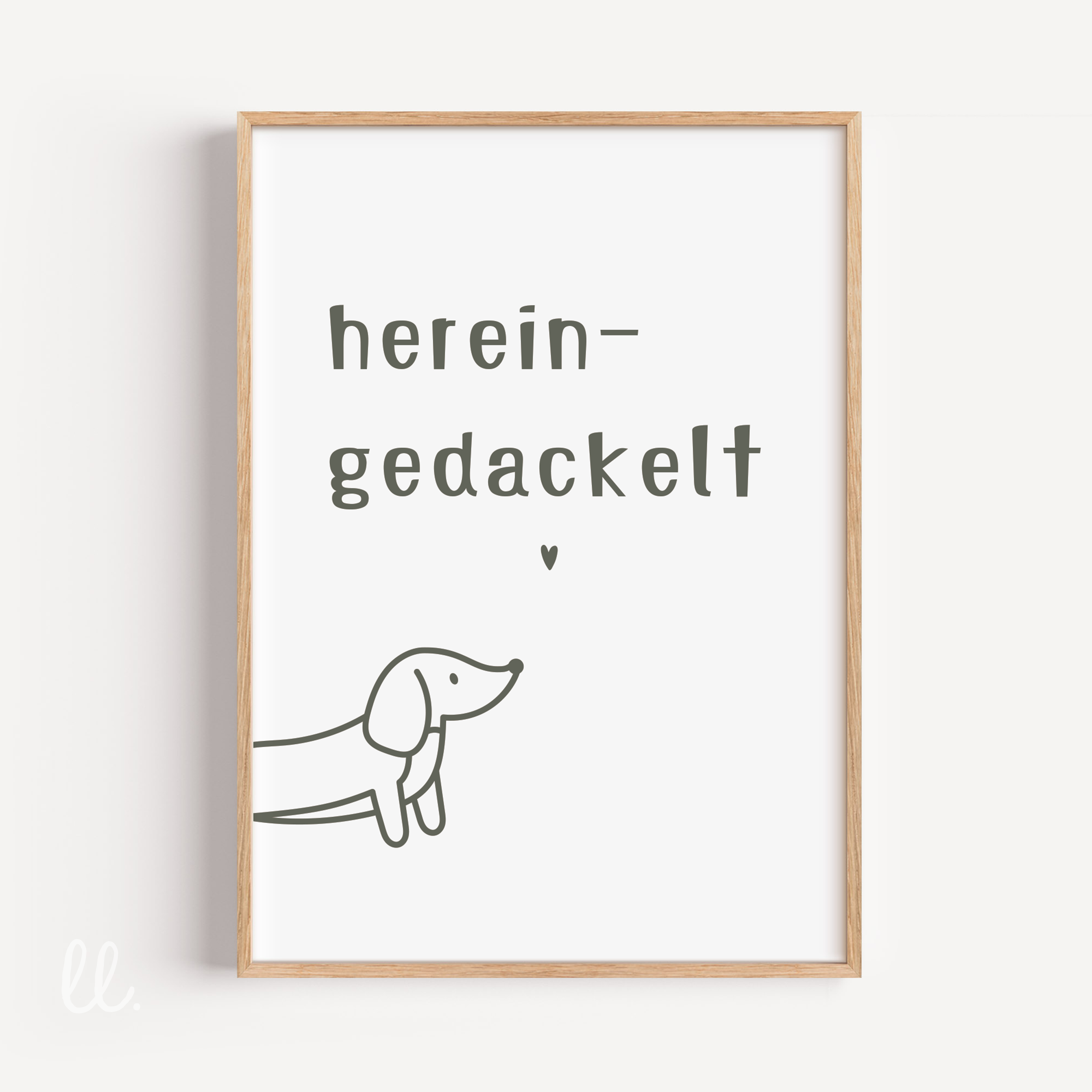Herein gedackelt Poster