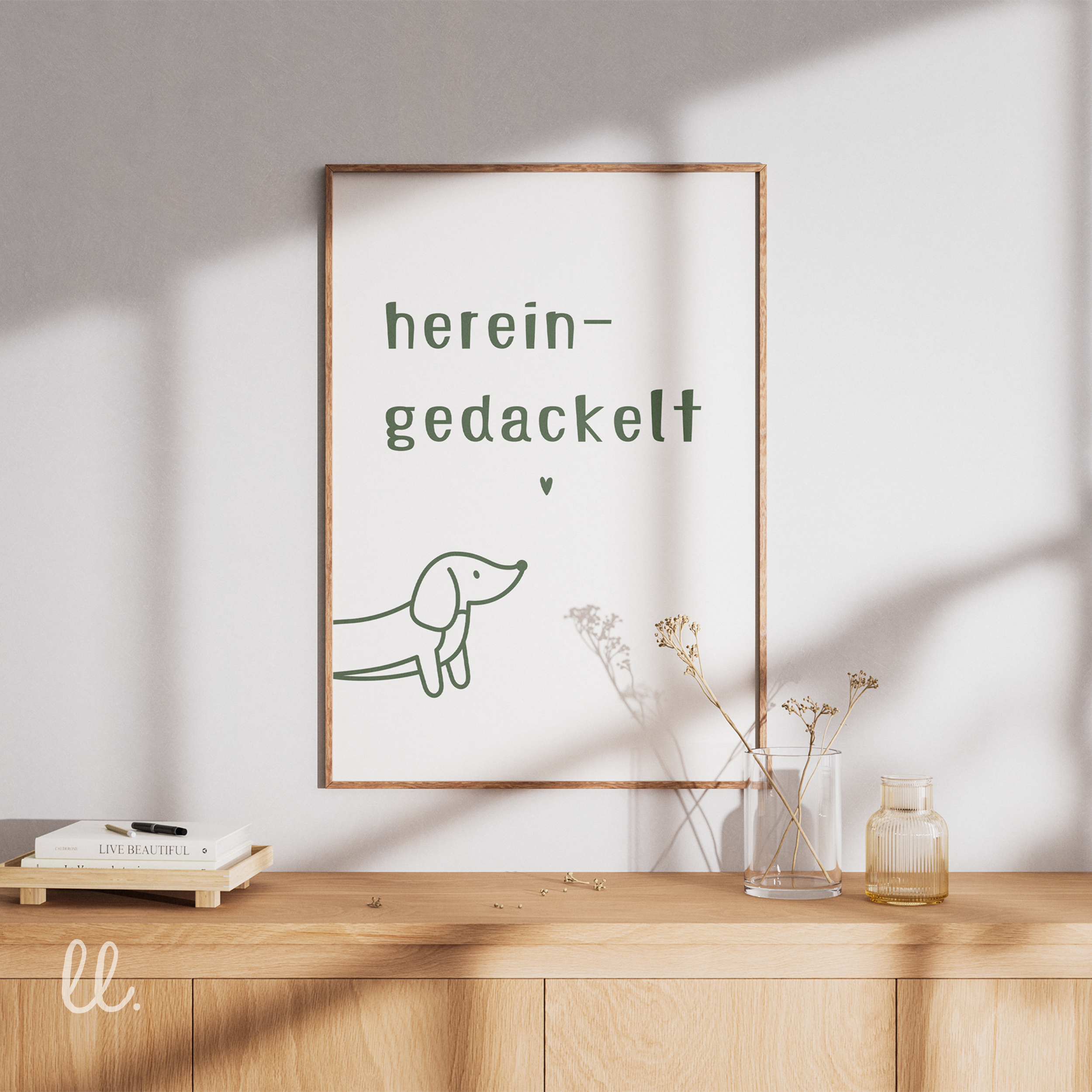 Herein gedackelt Poster