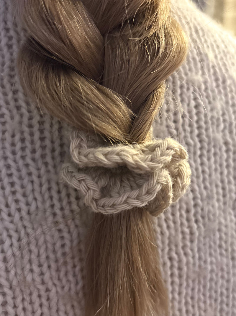 Mini Scrunchie, Creme