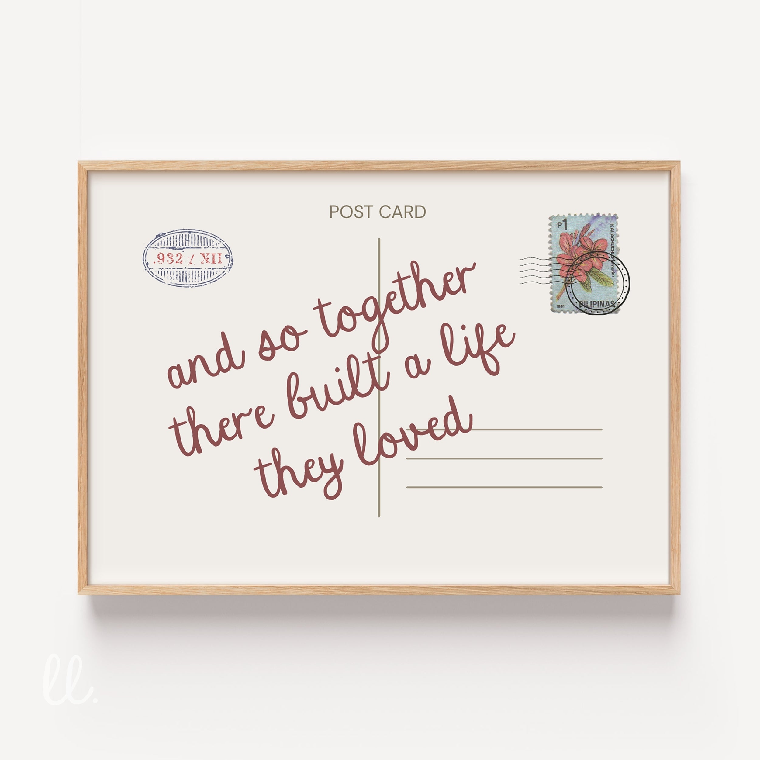 Love Postcard Poster